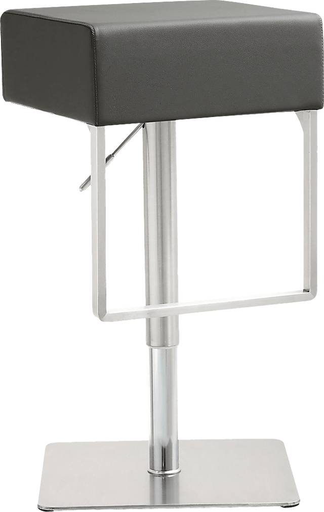 Cadiz Graphite Adjustable Swivel Barstool - Thumbnail - Image 1