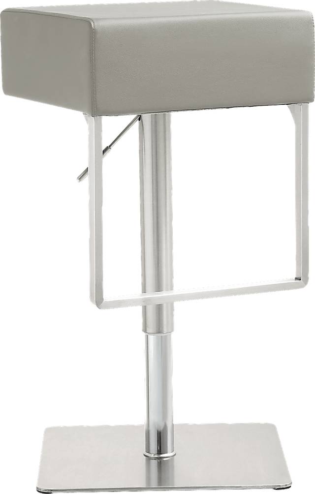 Cadiz Gray Adjustable Swivel Barstool - Thumbnail - Image 1