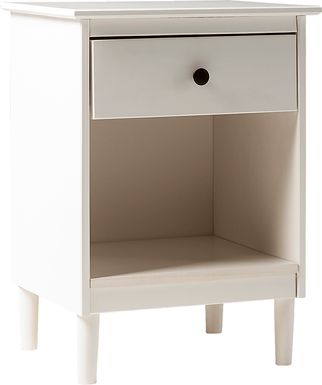 Cadmium White Nightstand