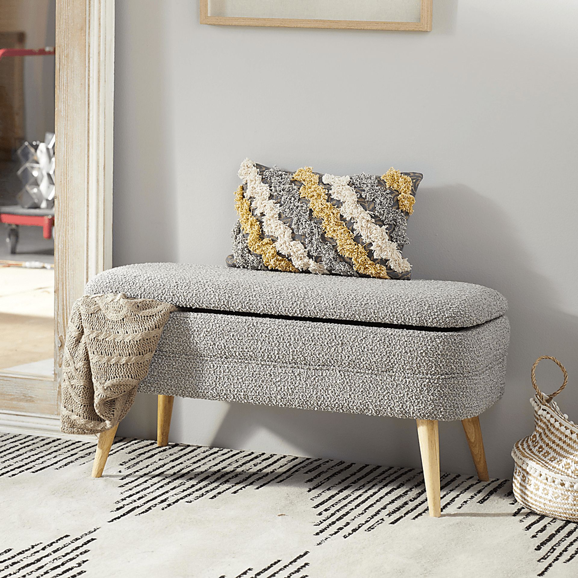 Caedence Gray Bench - Image 2