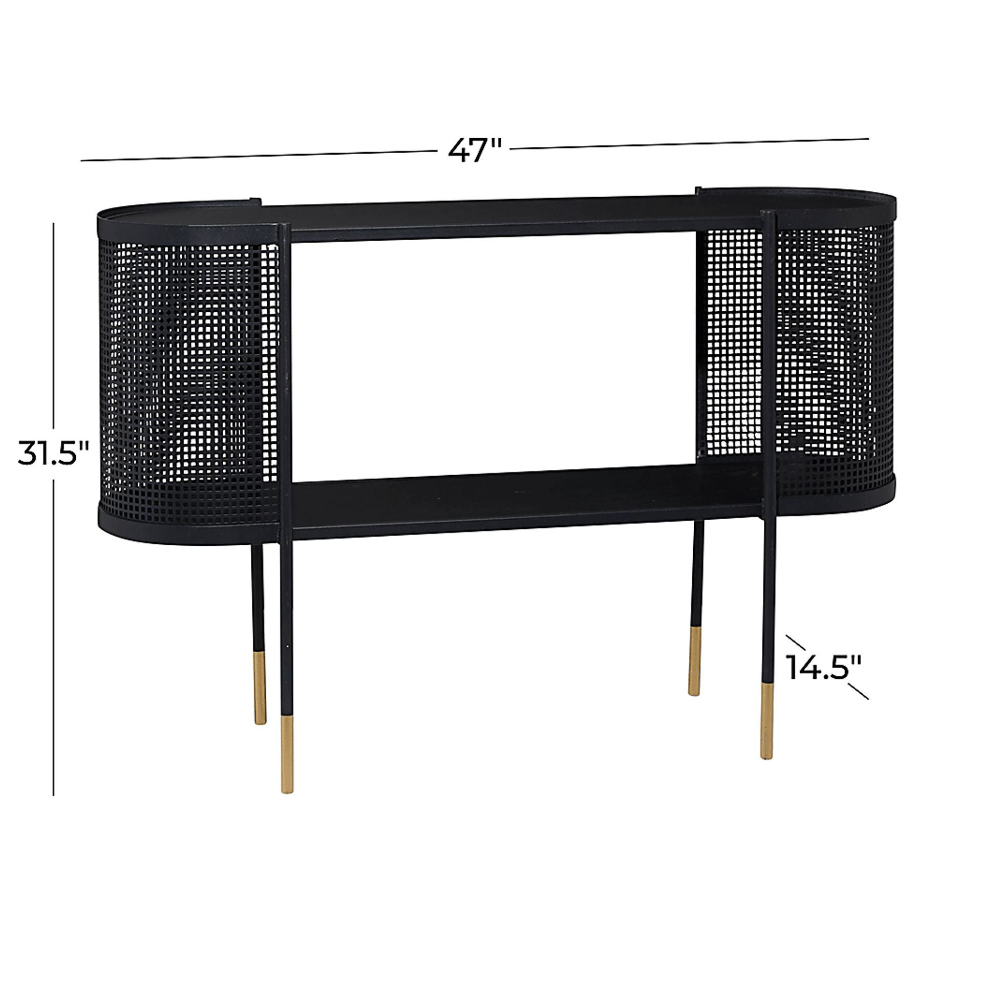 Caelu Black Console Table - Image 3