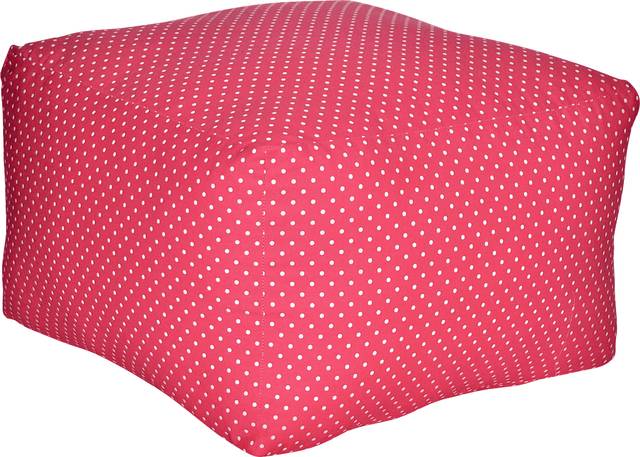 Caelus Raspberry Square Pouf - Thumbnail - Image 1