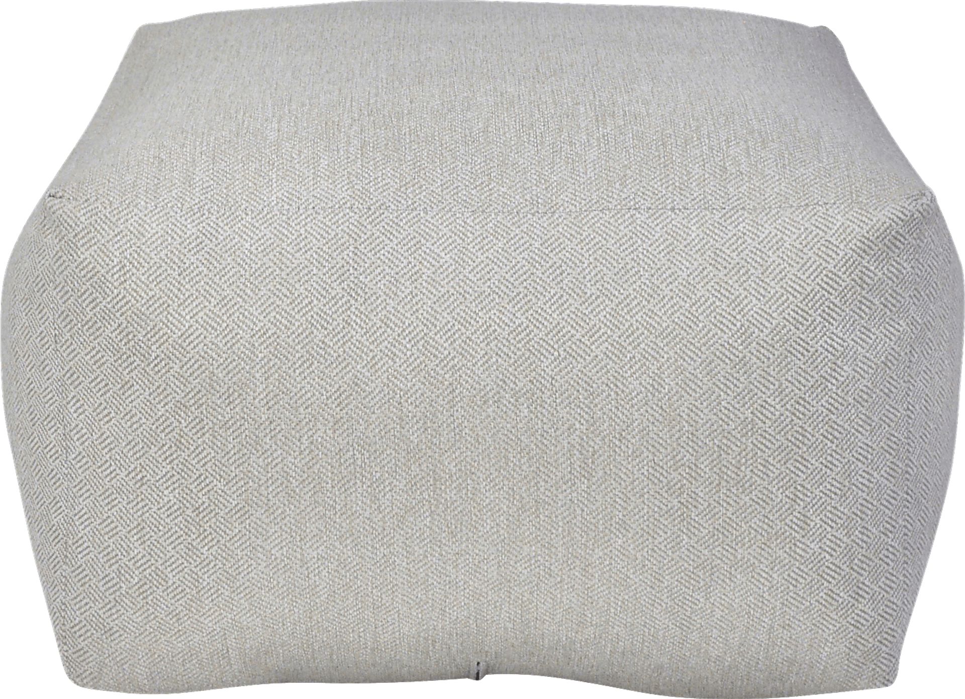 Caelus Tan Square Pouf - Image 1