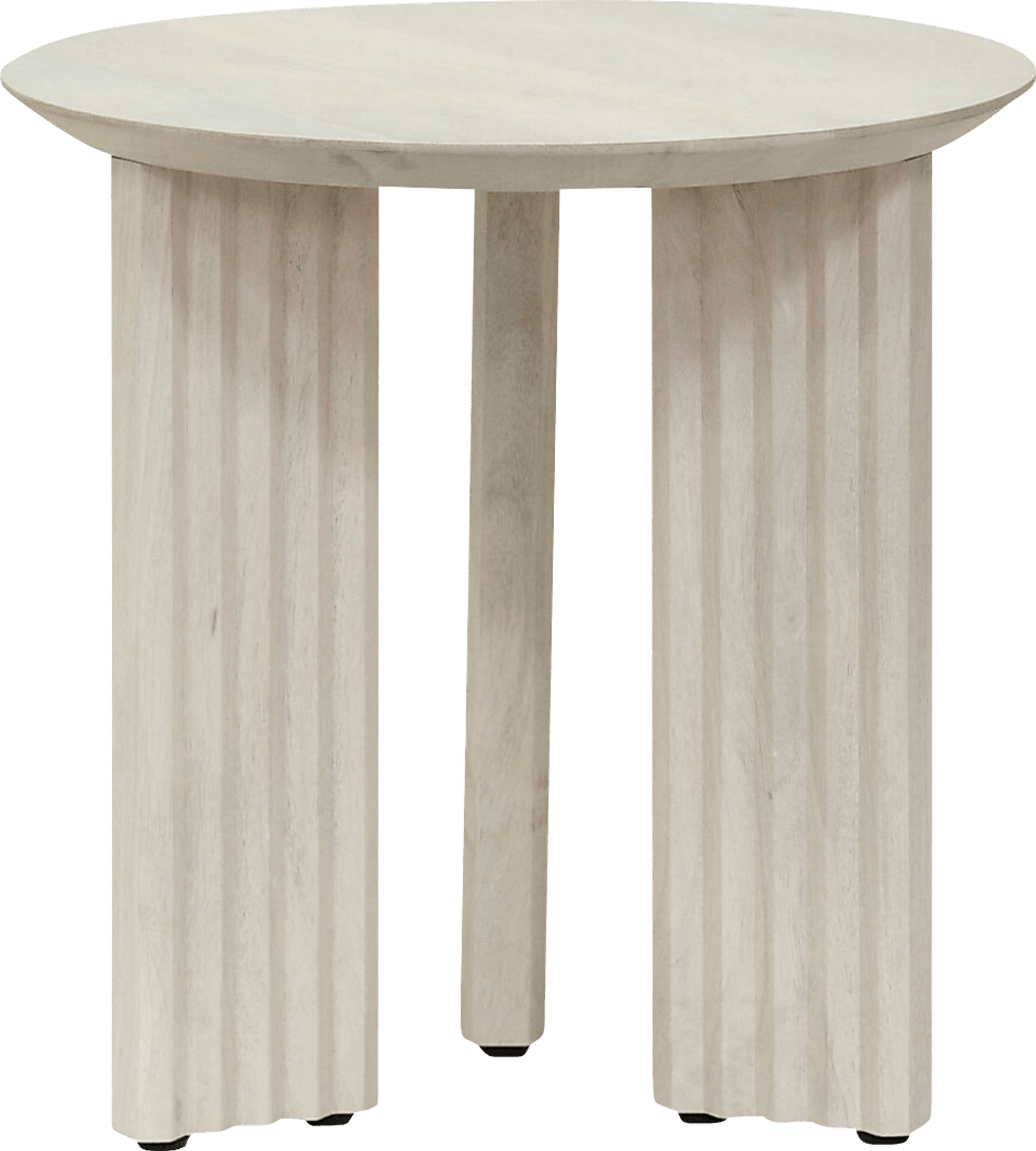 Caesh White End Table - Image 1
