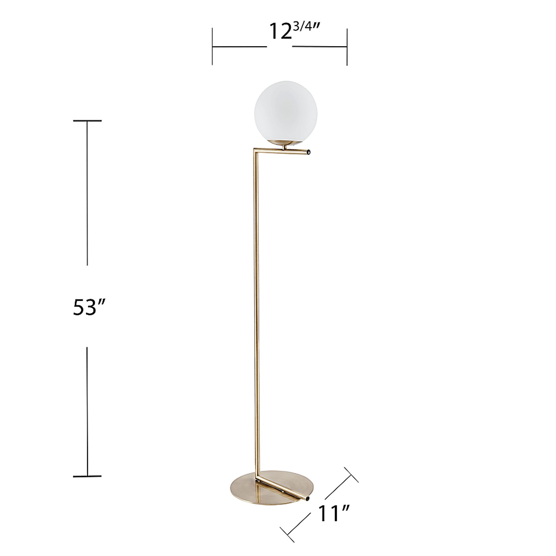 Cagney Brass Floor Lamp - Image 7