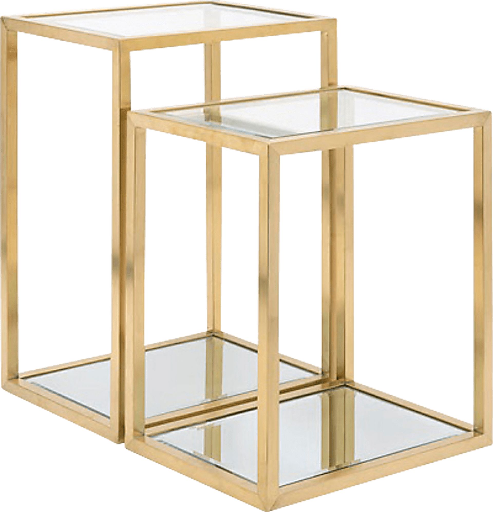 Cagwin Gold Nesting Tables, Set of 2 - Image 1