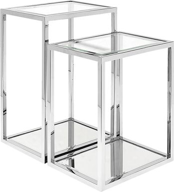 Cagwin Silver Nesting Tables