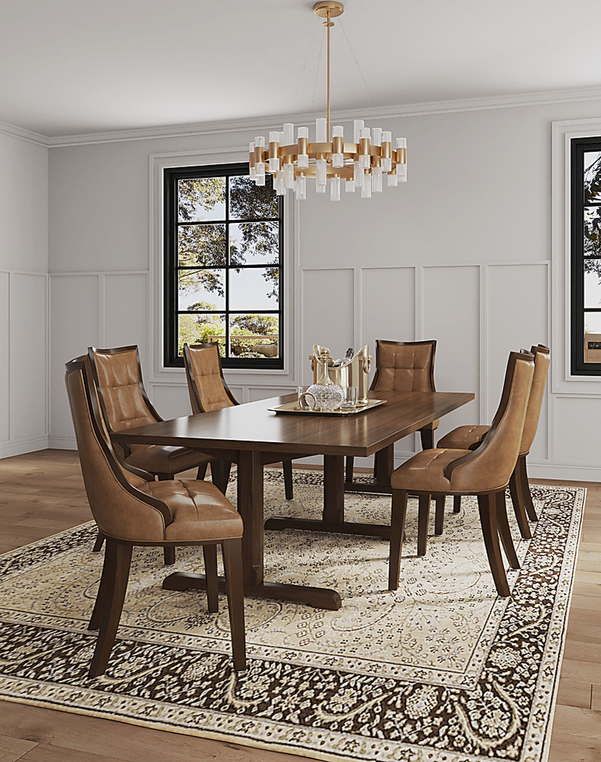 Cahabay Brown Side Chair, Set of 2 - Image 2