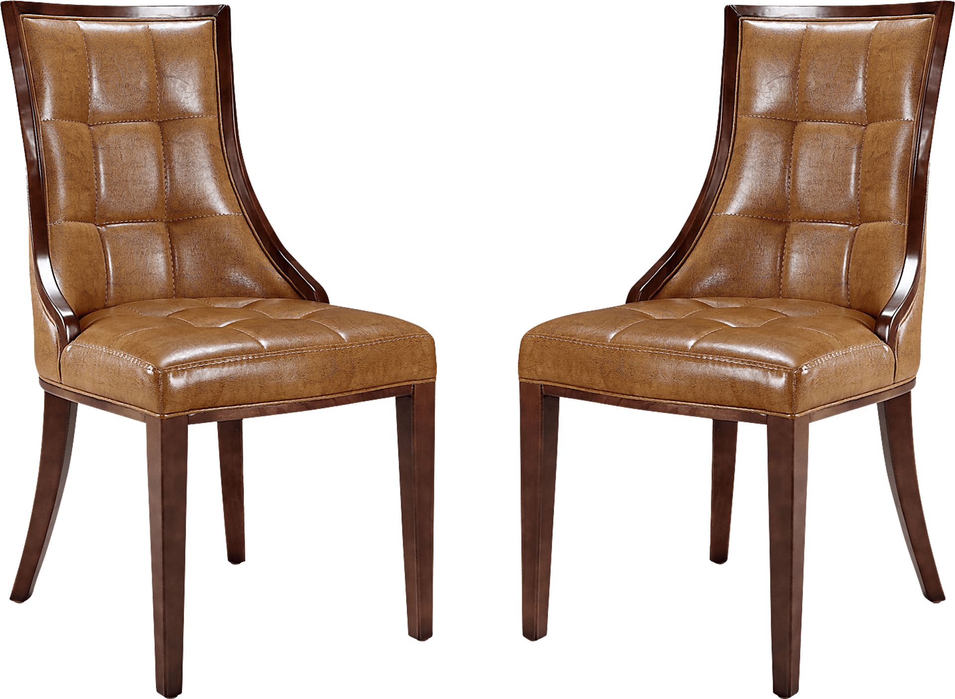 Cahabay Brown Side Chair, Set of 2 - Image 1