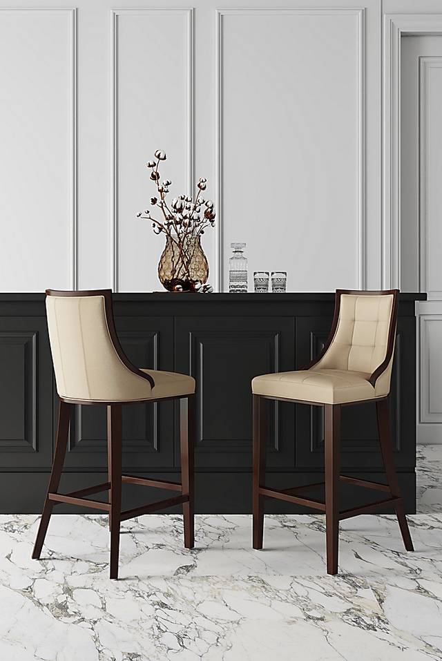 Cahabay Cream Barstool - Thumbnail - Image 2