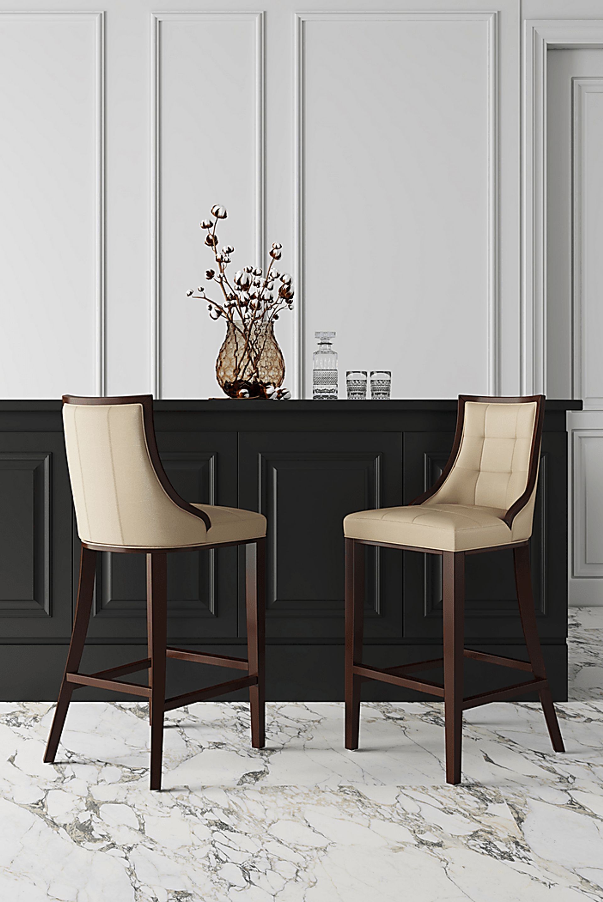Cahabay Cream Barstool - Image 2
