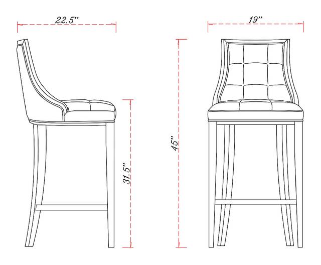 Cahabay Dark Gray Barstool - Thumbnail - Image 3
