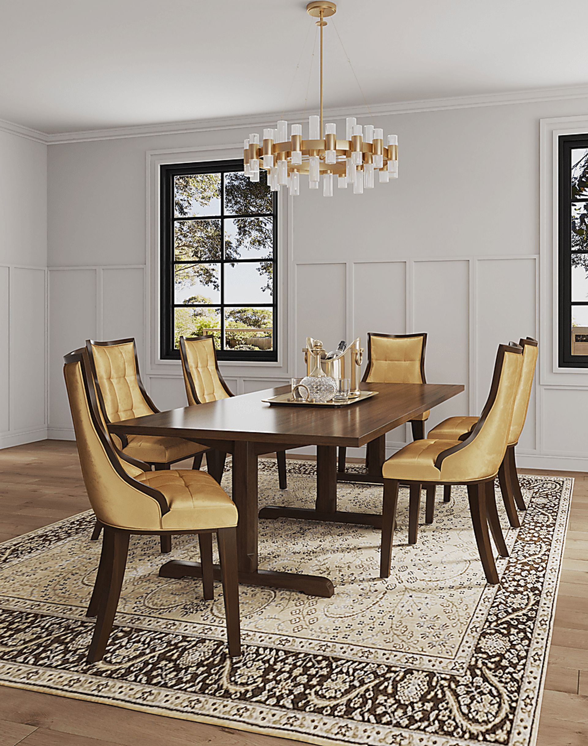 Cahabay Gold Side Chair, Set of 2 - Image 2