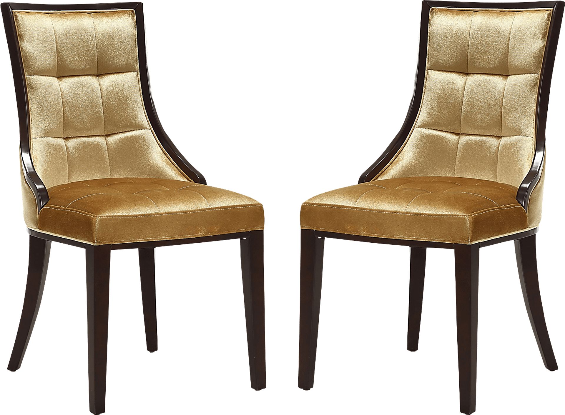 Cahabay Gold Side Chair, Set of 2 - Image 1