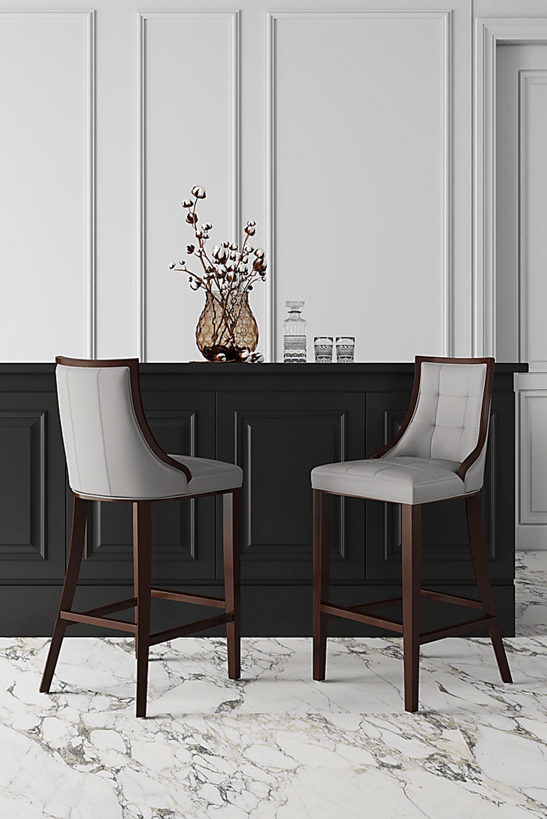 Cahabay Light Gray Barstool - Image 2