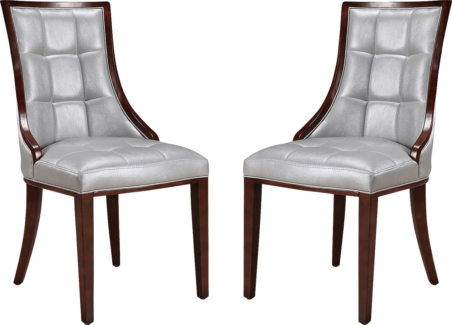 Cahabay Silver Side Chair, Set of 2