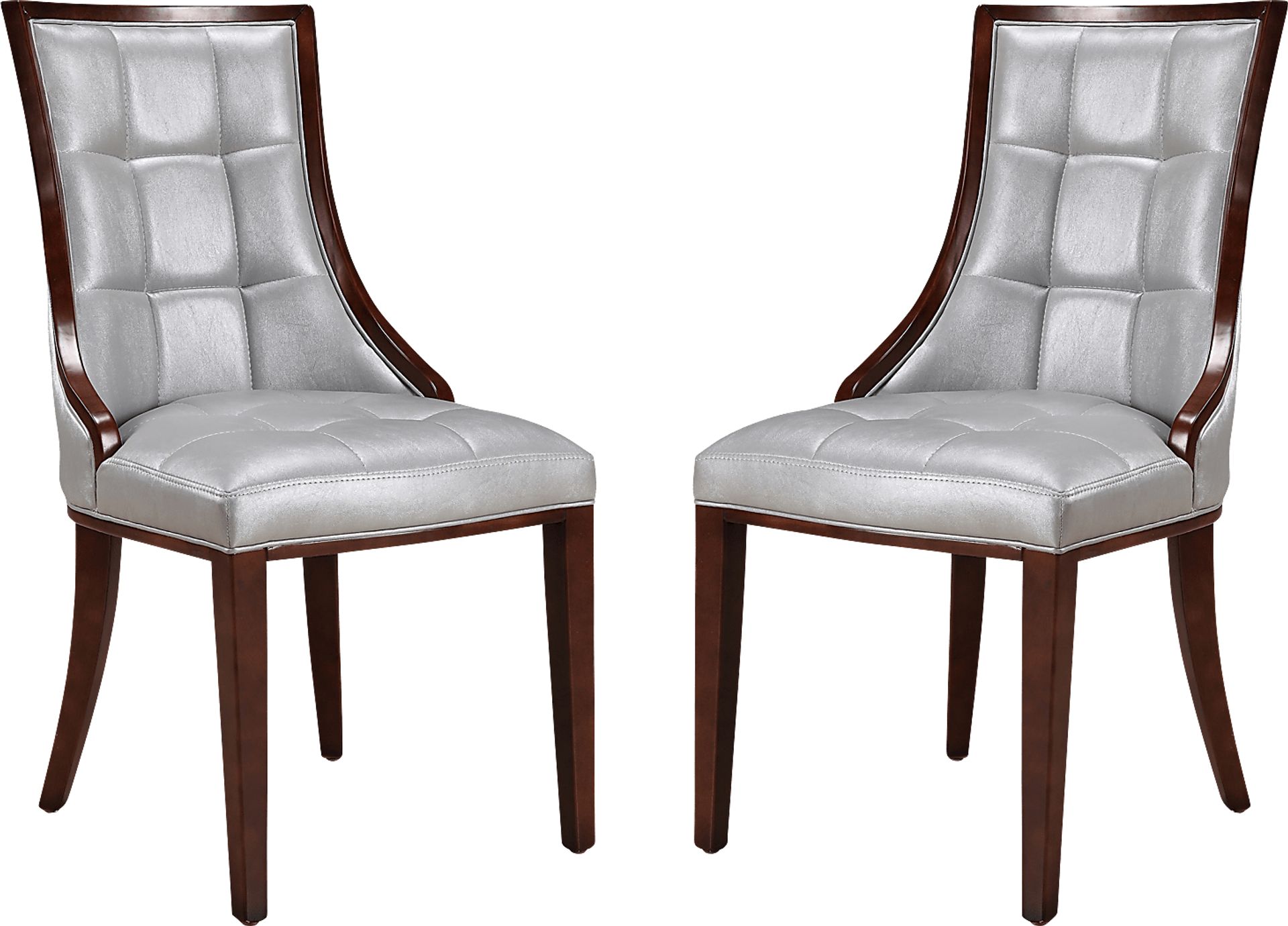 Cahabay Silver Side Chair, Set of 2 - Image 1