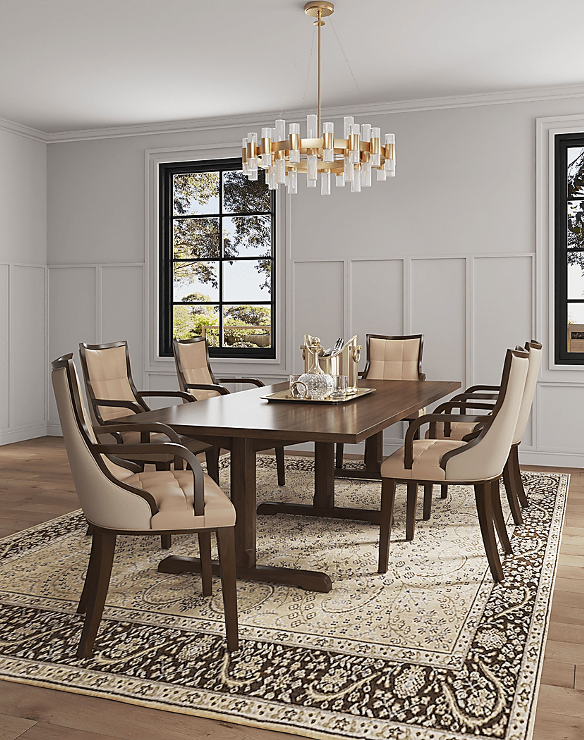 Cahabay Tan Arm Chair - Image 2