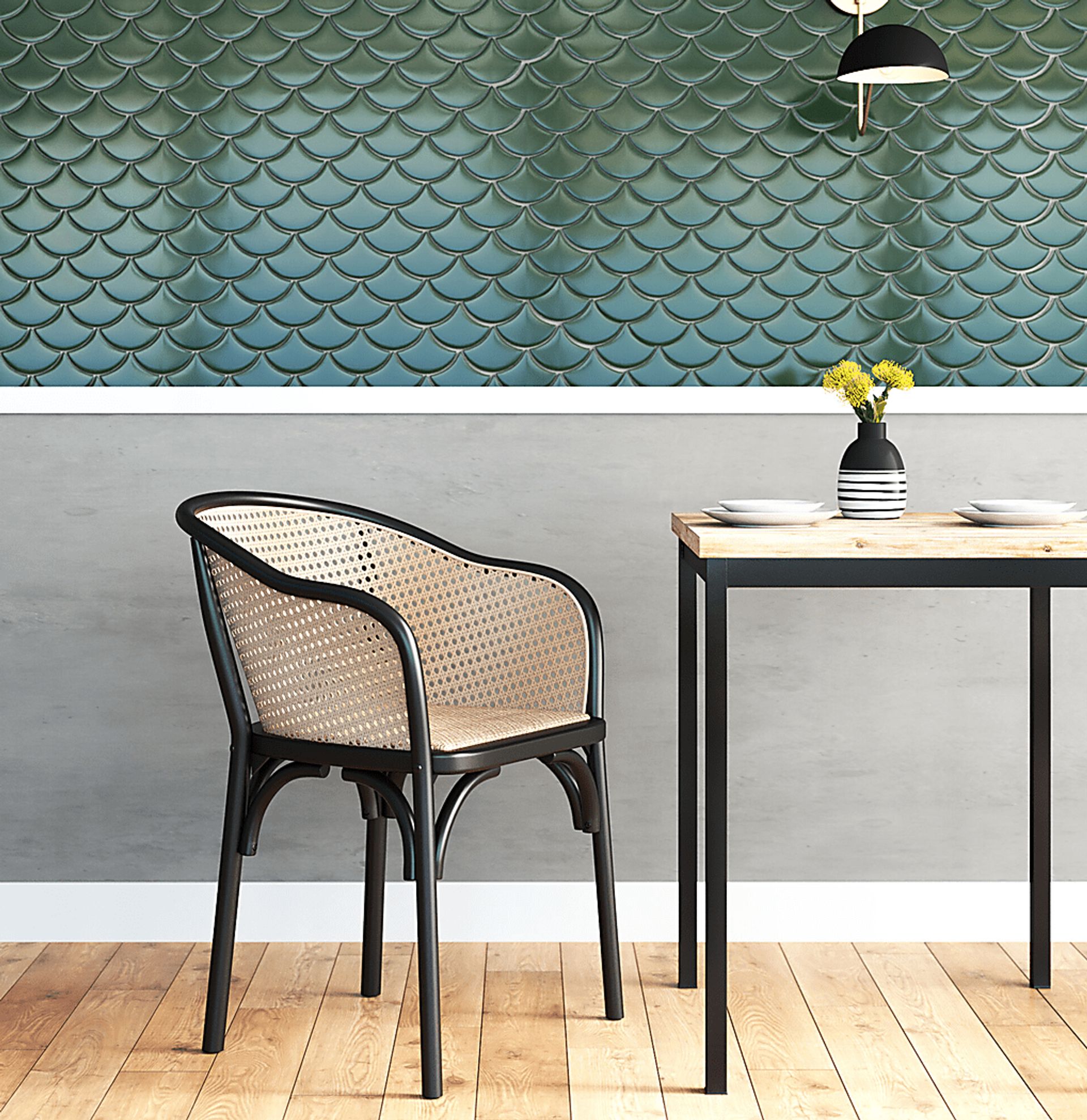 Cahic Black Arm Chair - Image 2