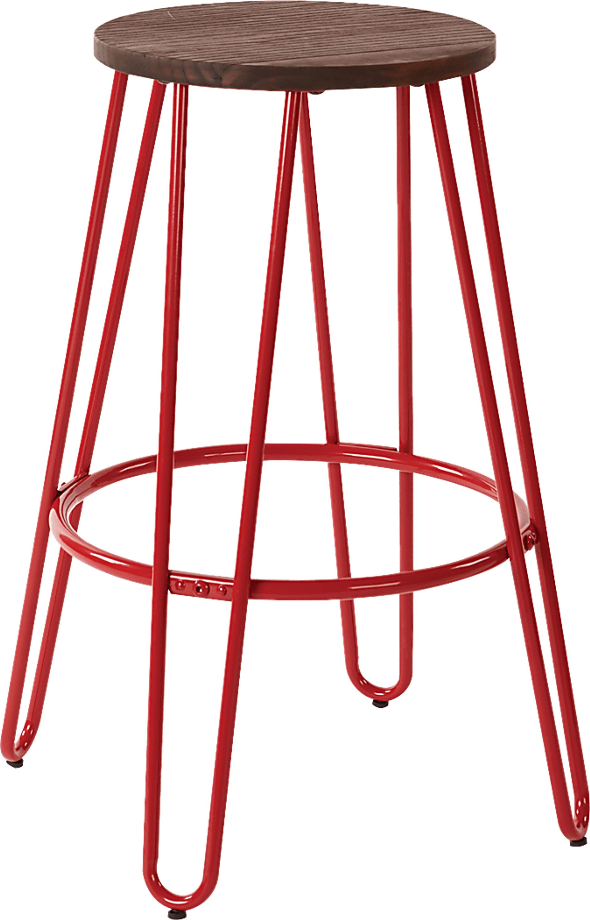 Cahita Red Counter Height Stool (Set of 2) - Image 1