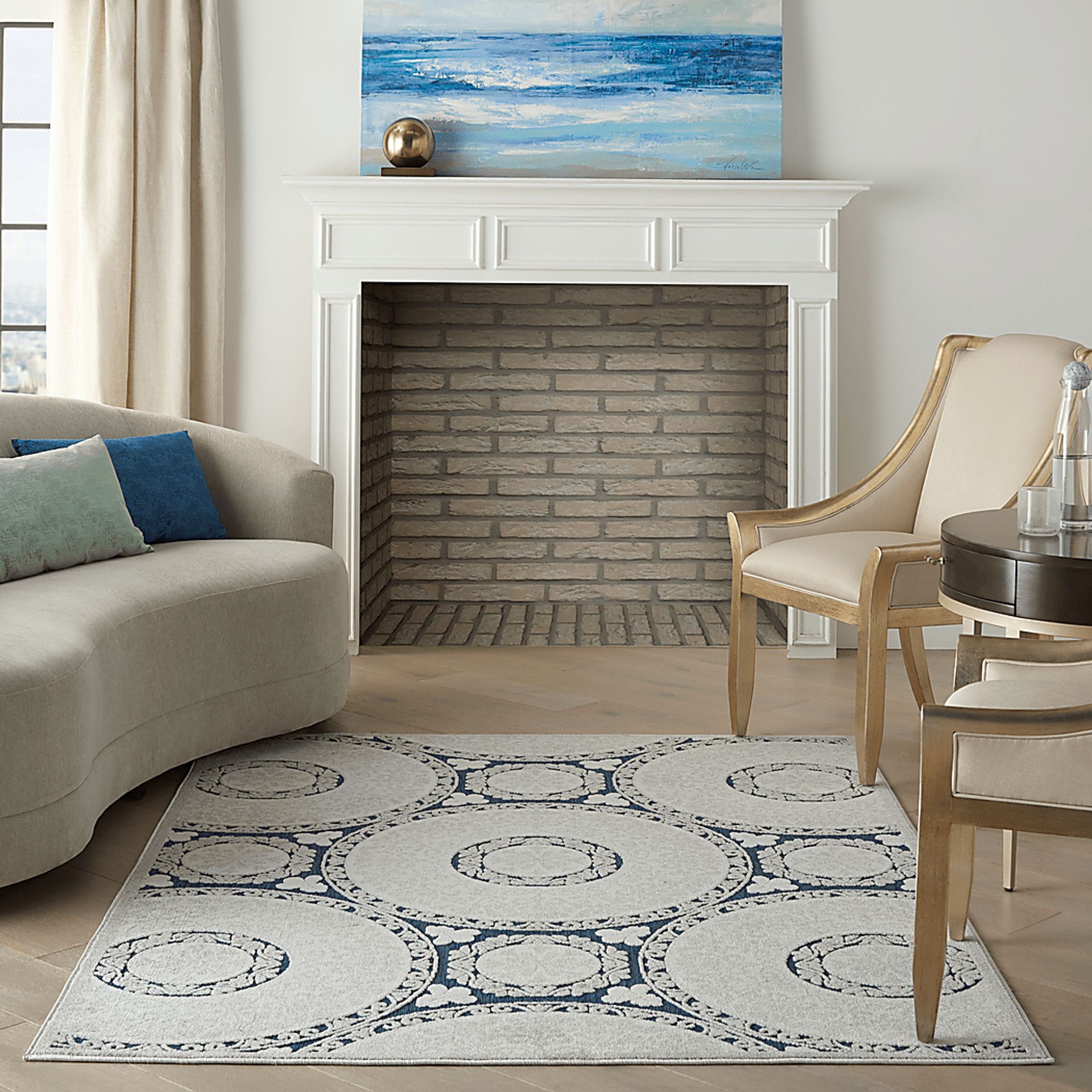 Caiden Blue 5' x  7' Indoor/Outdoor Rug - Image 7
