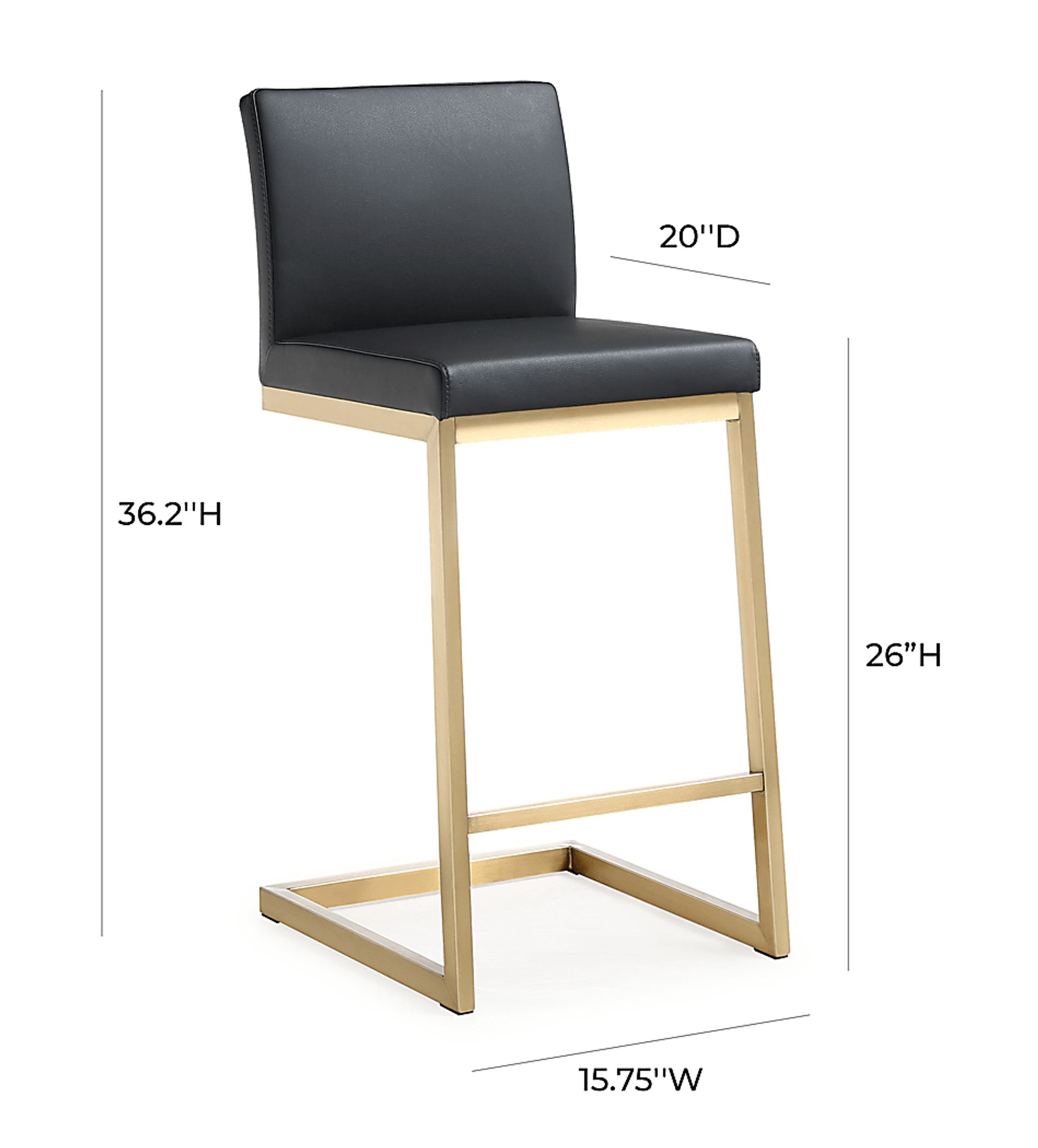 Cailalane Black Counter Height Stool, Set of 2 - Image 8