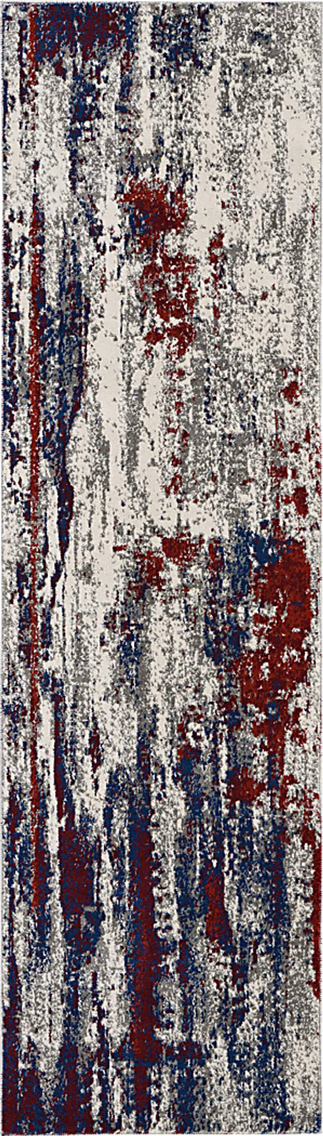 Cailyn Blue 2'2 x 7'6 Runner Rug - Thumbnail - Image 1