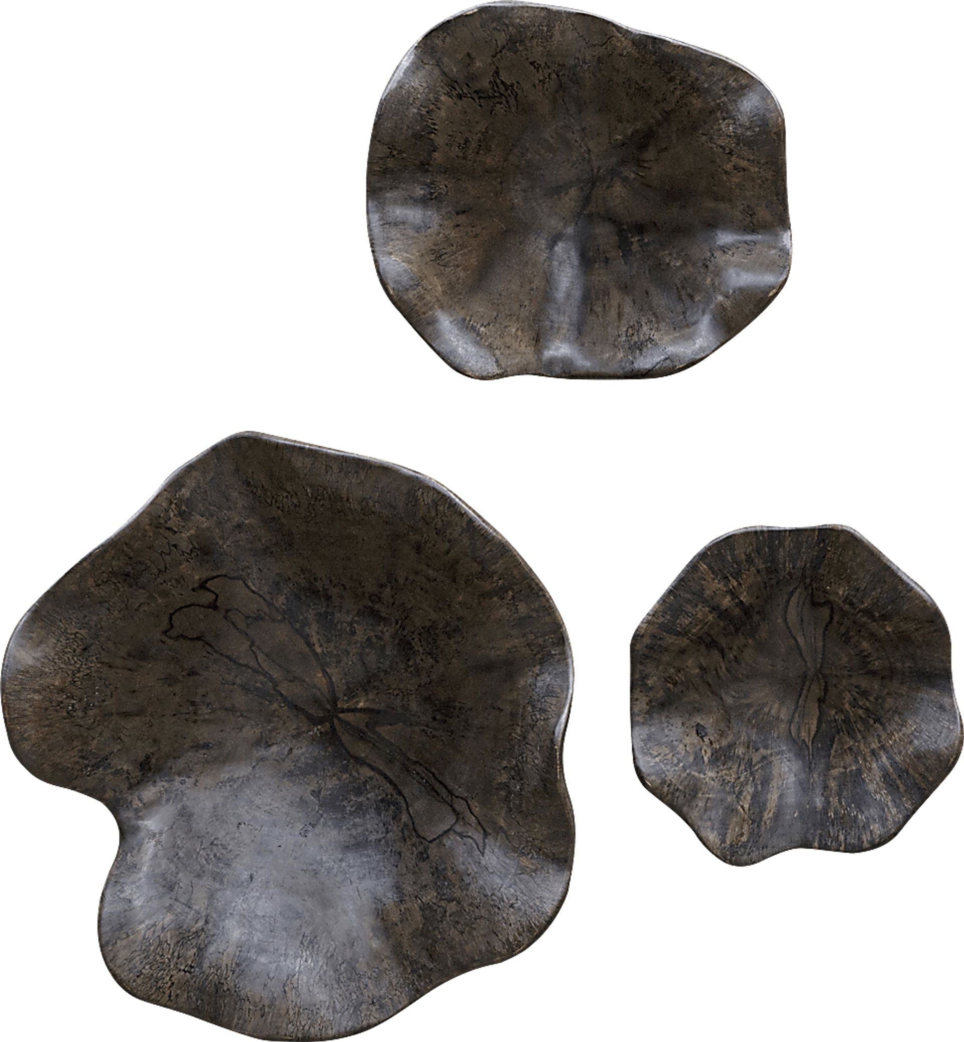Cainics Brown Wall Decor, Set of 3 - Image 1