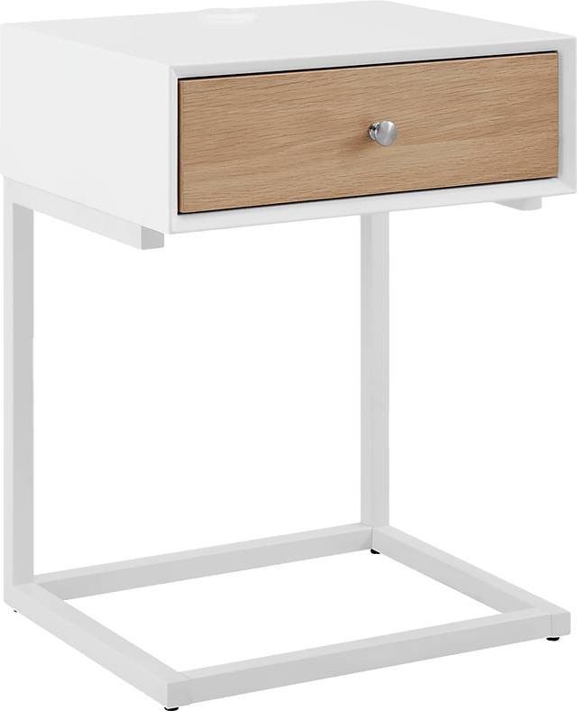 Caique White End Table - Thumbnail - Image 2