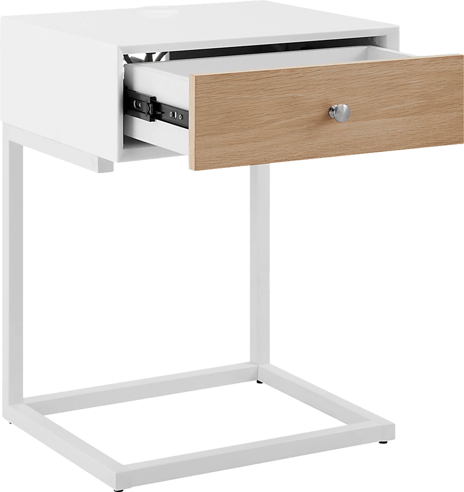 Caique White End Table - Image 3