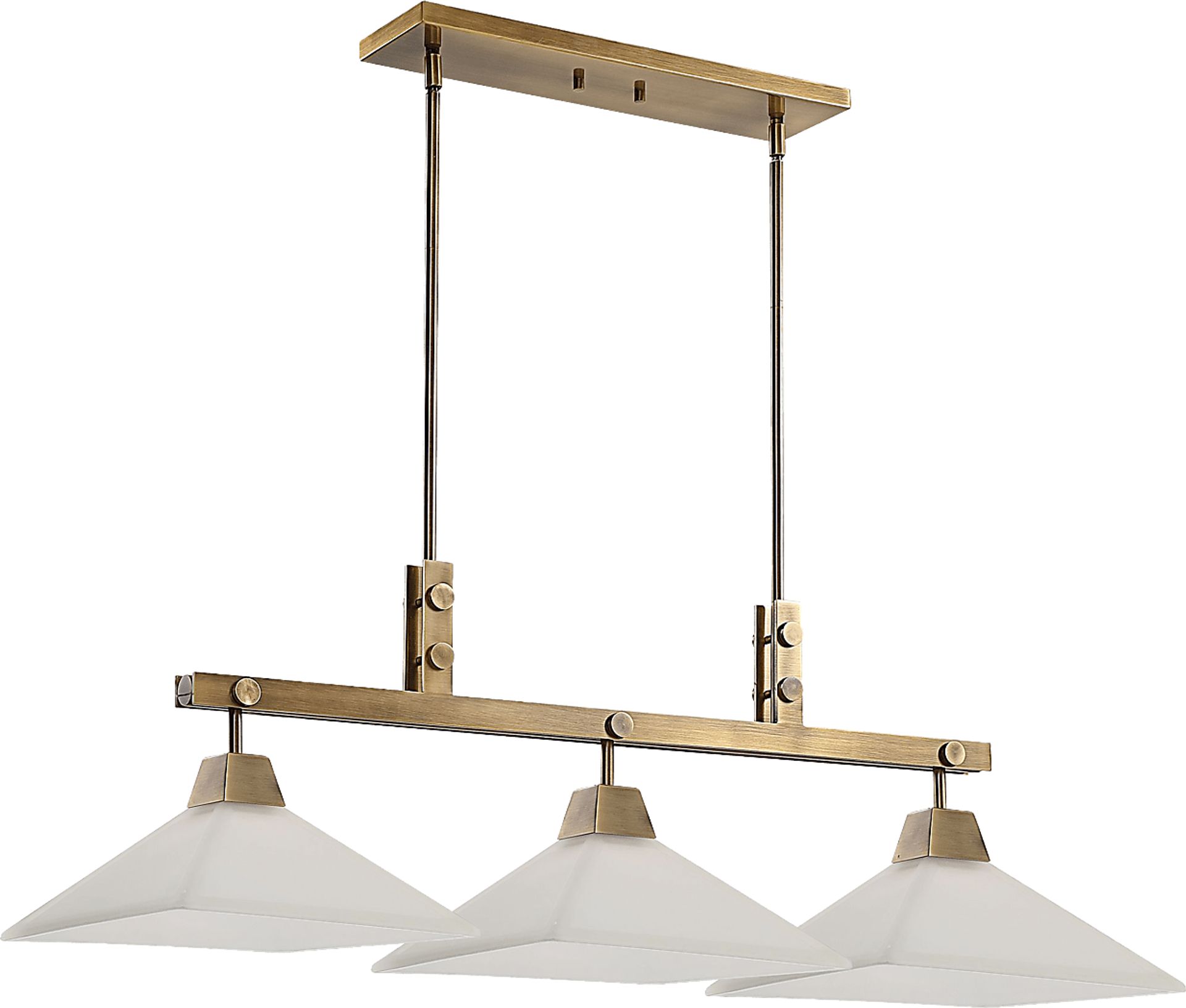 Caira Drive Brass Chandelier - Image 1