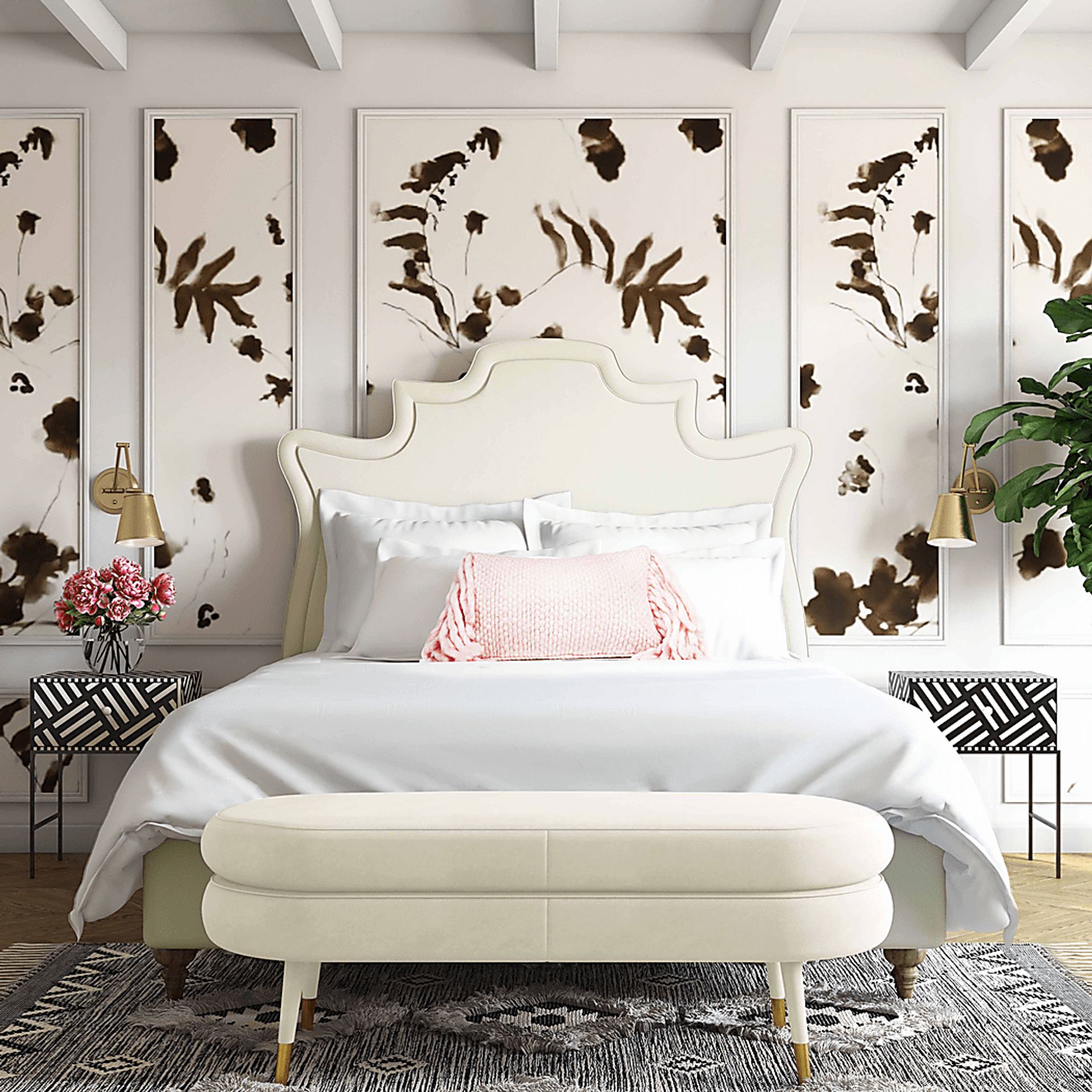 Cairncross Cream King Bed - Image 3