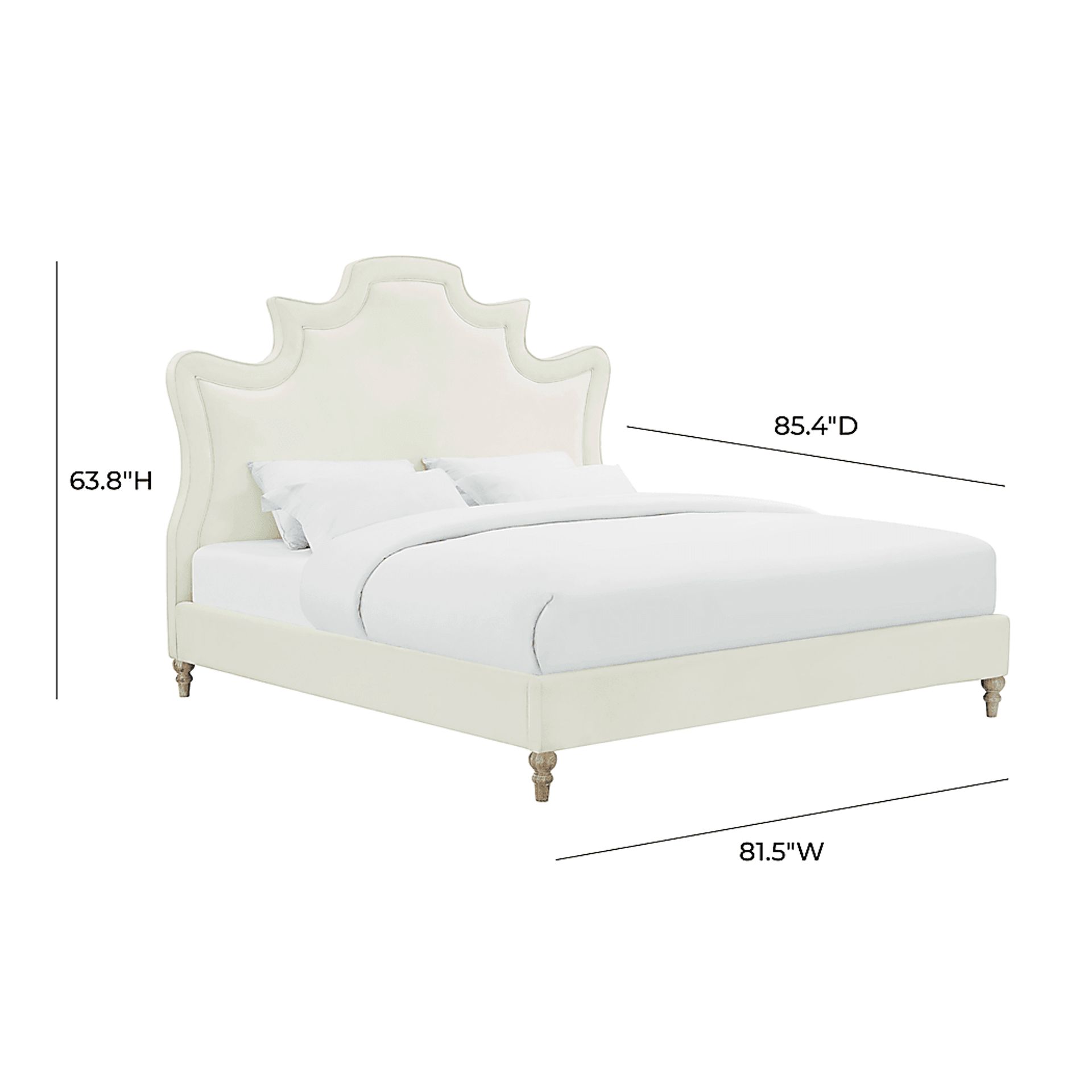 Cairncross Cream King Bed - Image 7