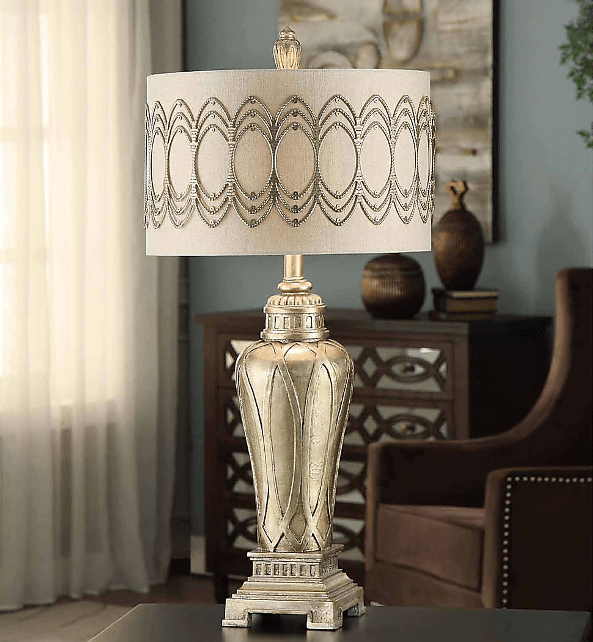 Caithness Silver Lamp, Set of 2 - Image 2