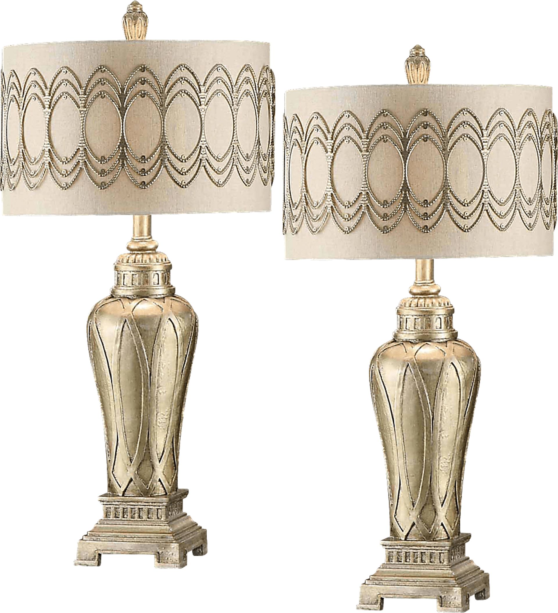 Caithness Silver Lamp, Set of 2 - Image 1