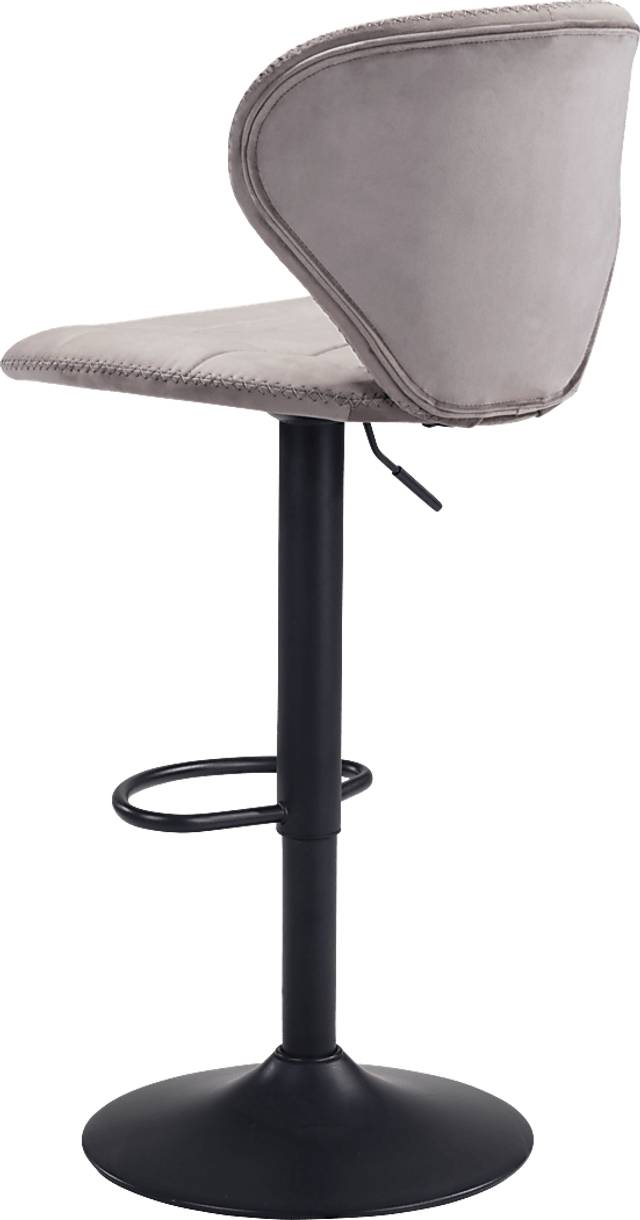 Caitriona Gray Adjustable Barstool - Thumbnail - Image 2
