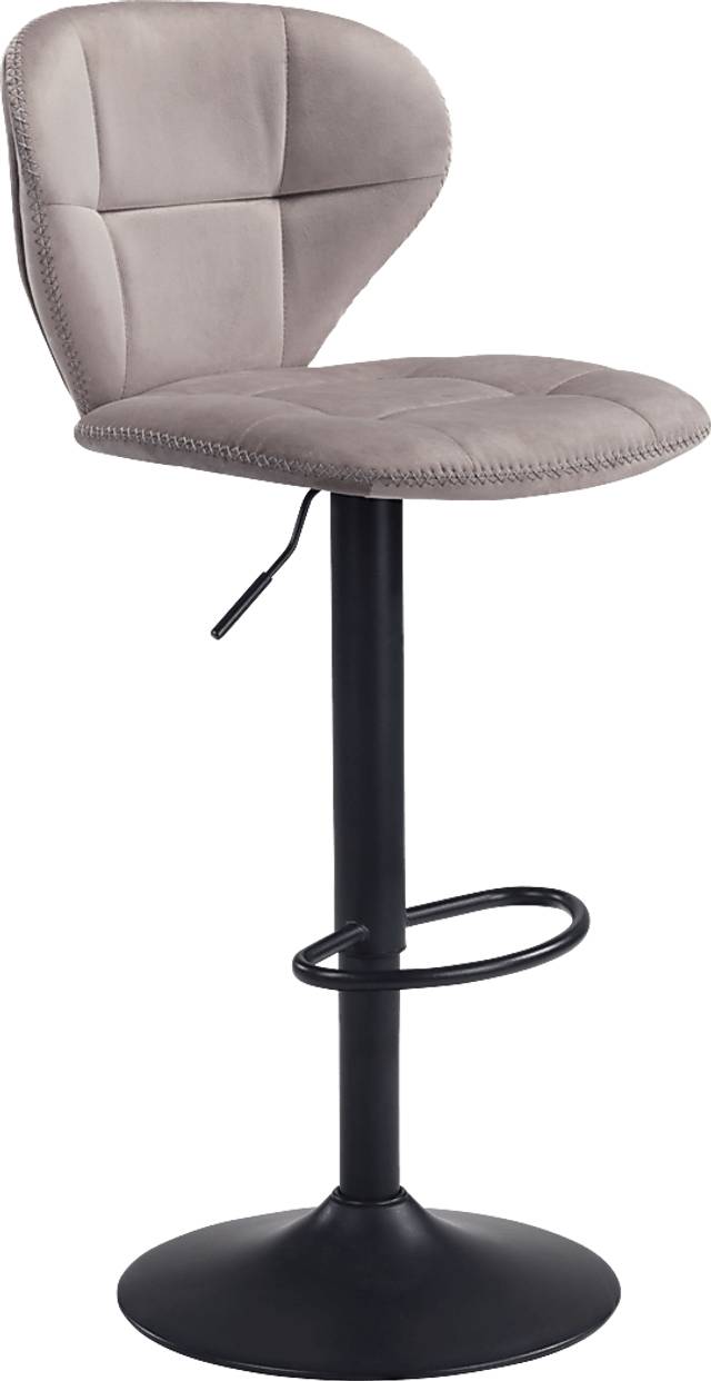 Caitriona Gray Adjustable Barstool - Thumbnail - Image 1