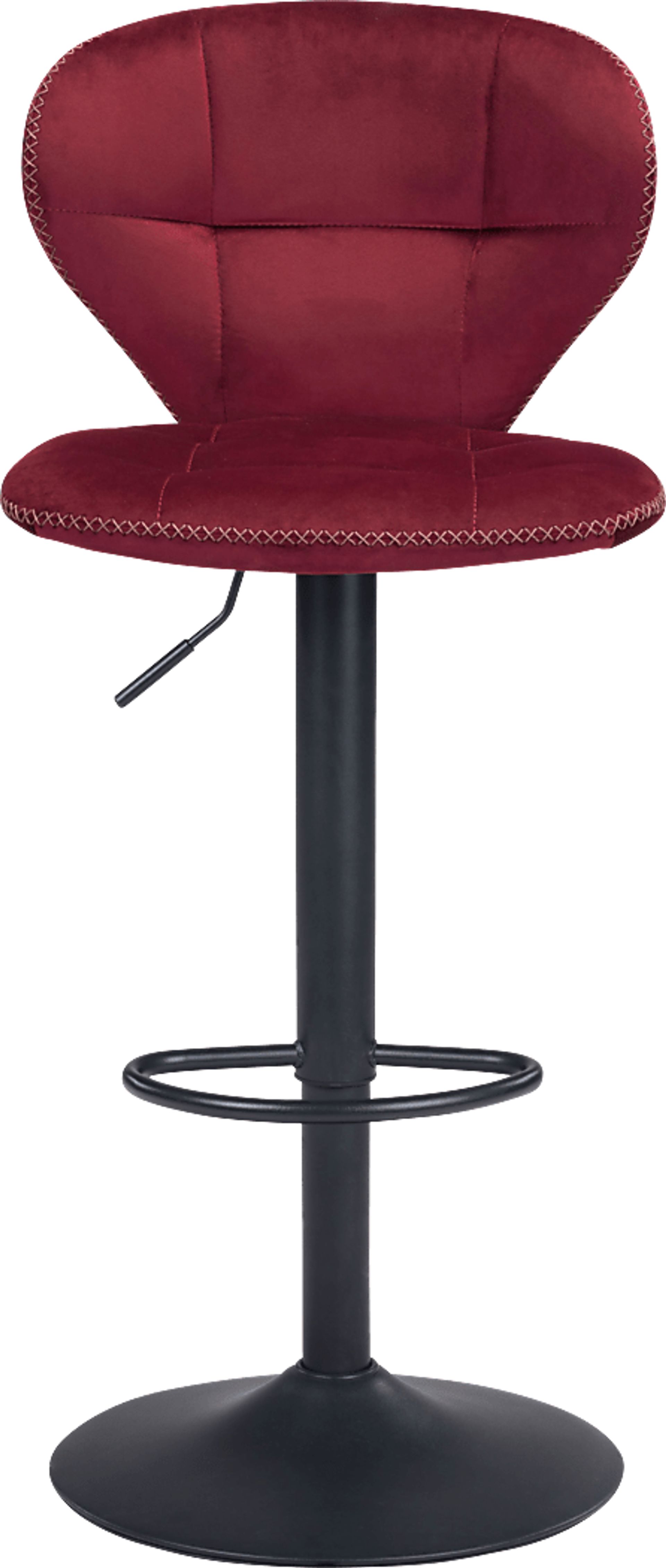 Caitriona Red Adjustable Barstool - Image 3