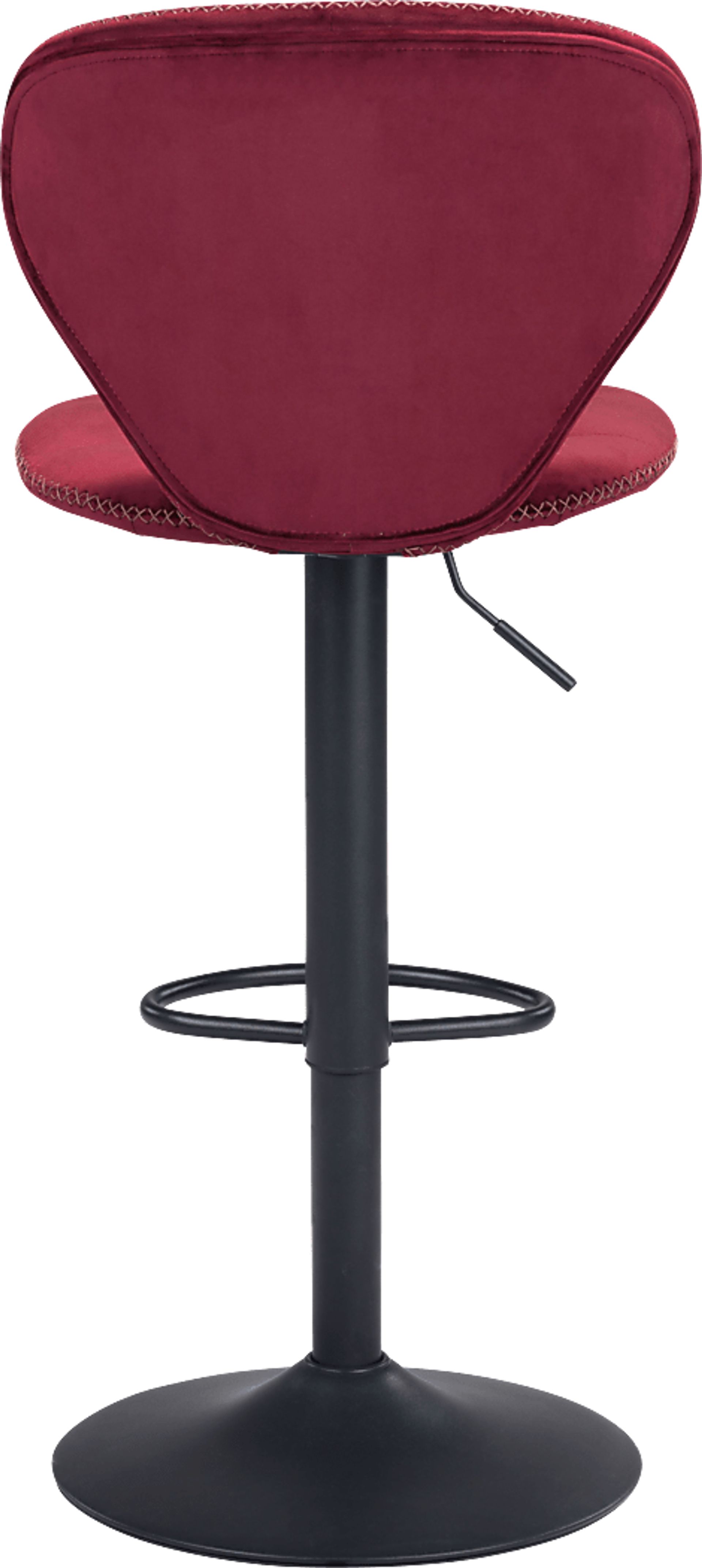 Caitriona Red Adjustable Barstool - Image 4