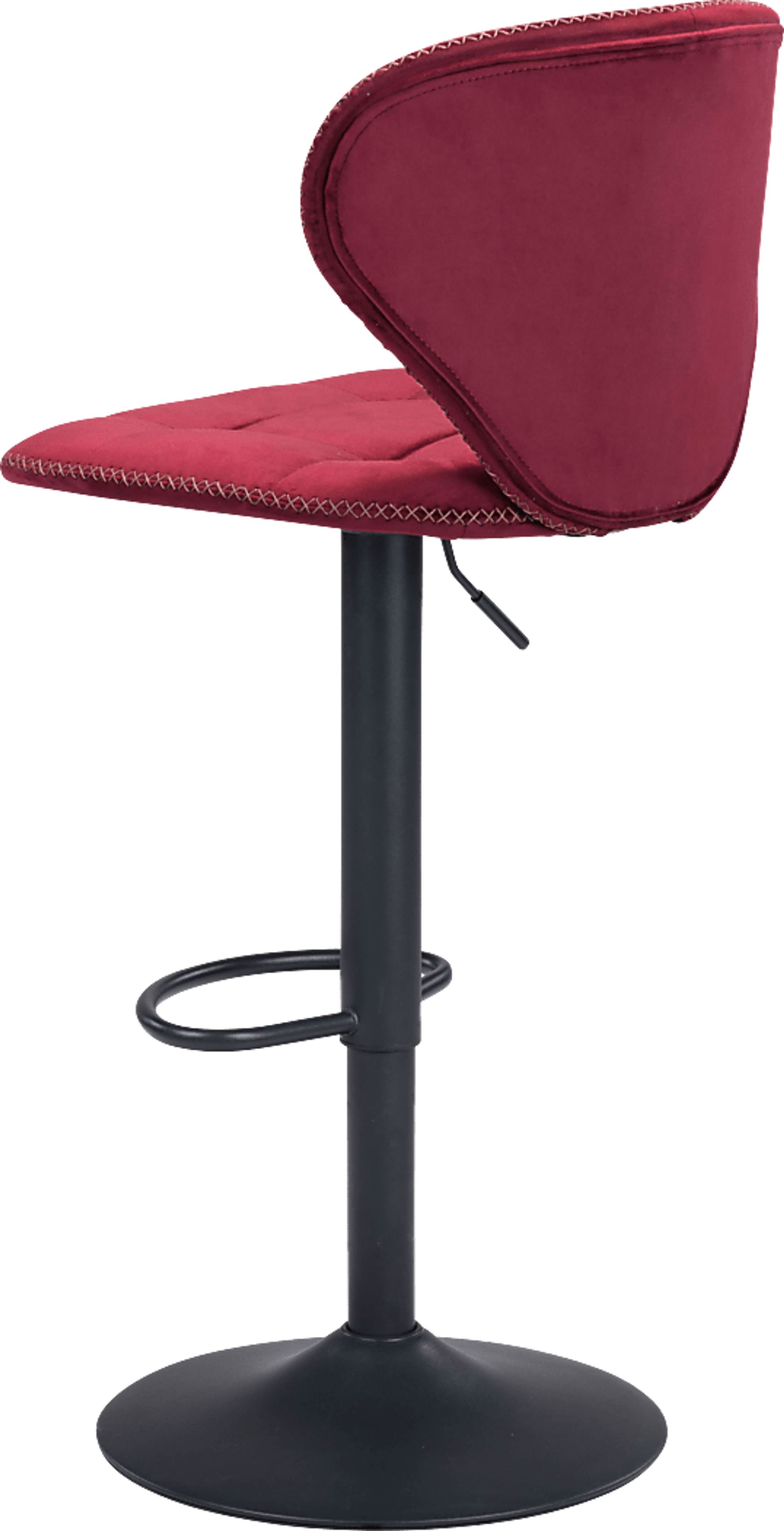 Caitriona Red Adjustable Barstool - Image 5