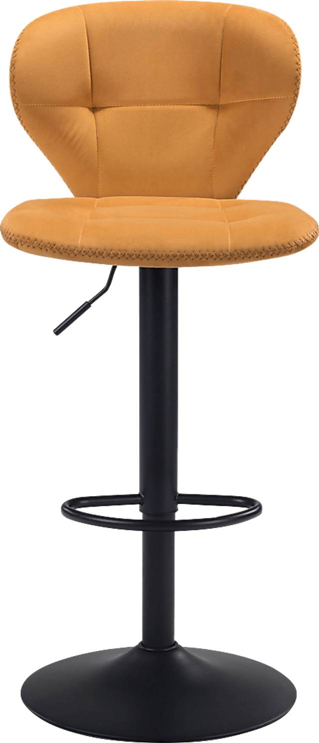 Caitriona Yellow Adjustable Barstool - Thumbnail - Image 3