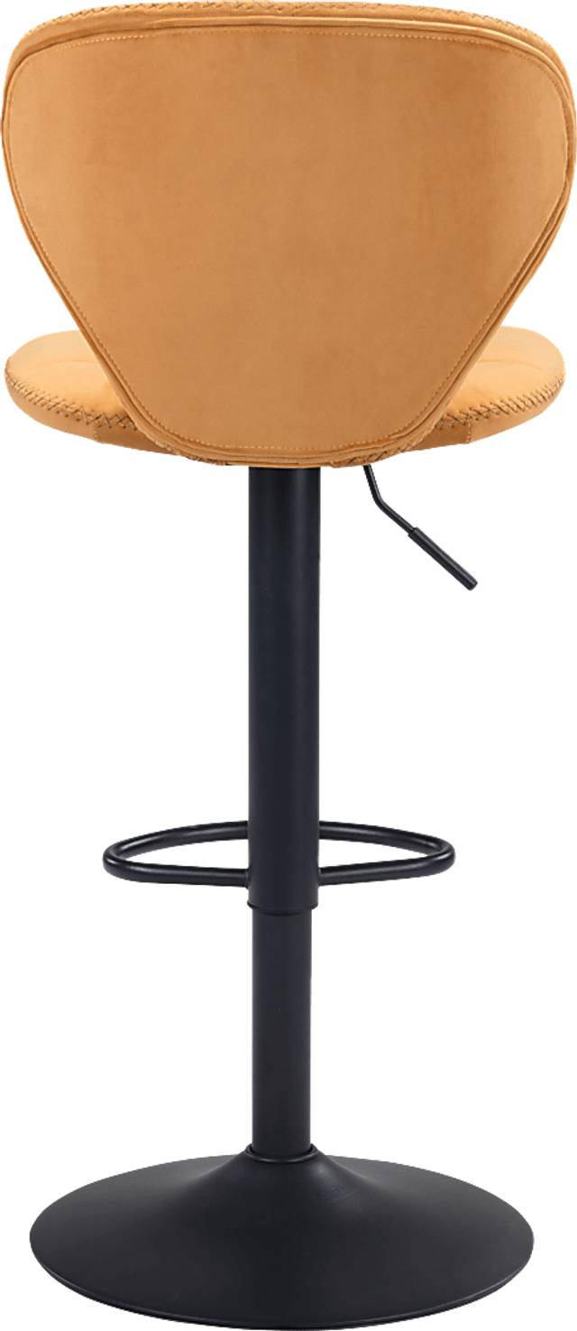Caitriona Yellow Adjustable Barstool - Thumbnail - Image 4