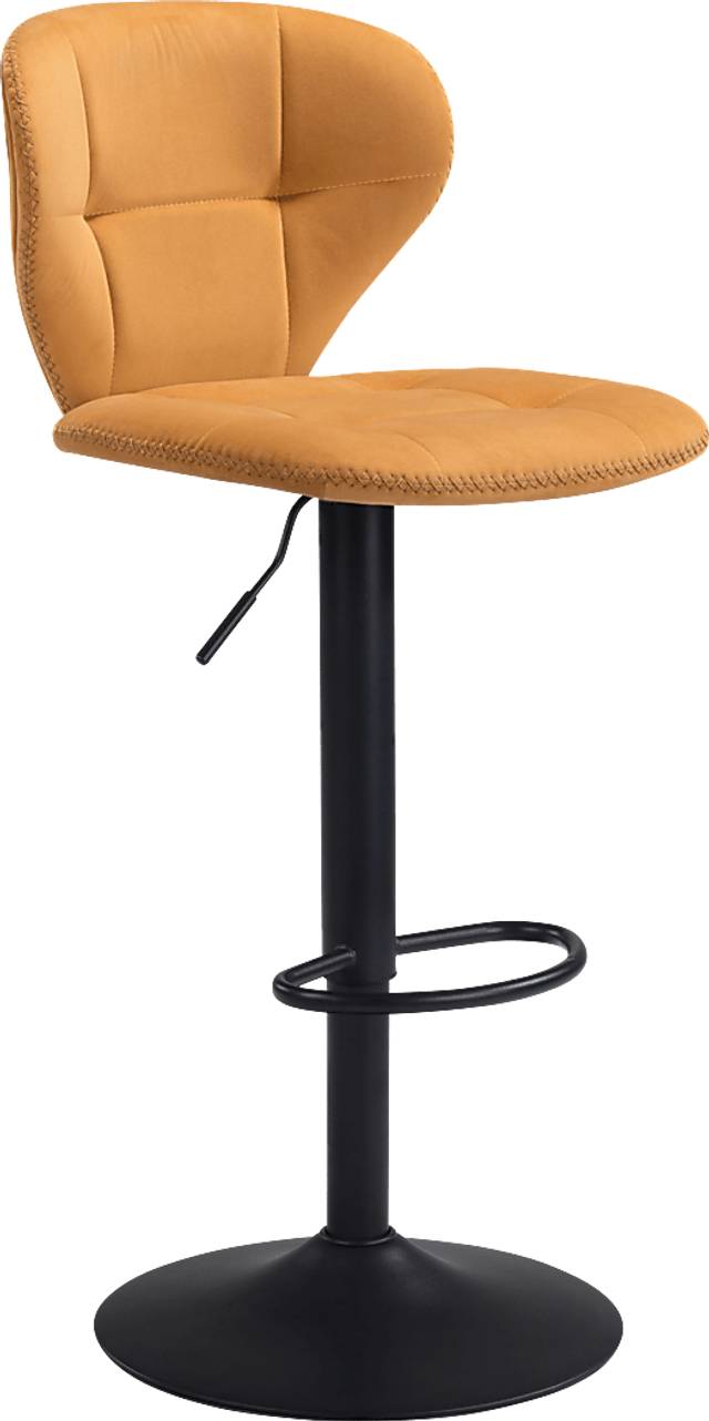 Caitriona Yellow Adjustable Barstool - Thumbnail - Image 1