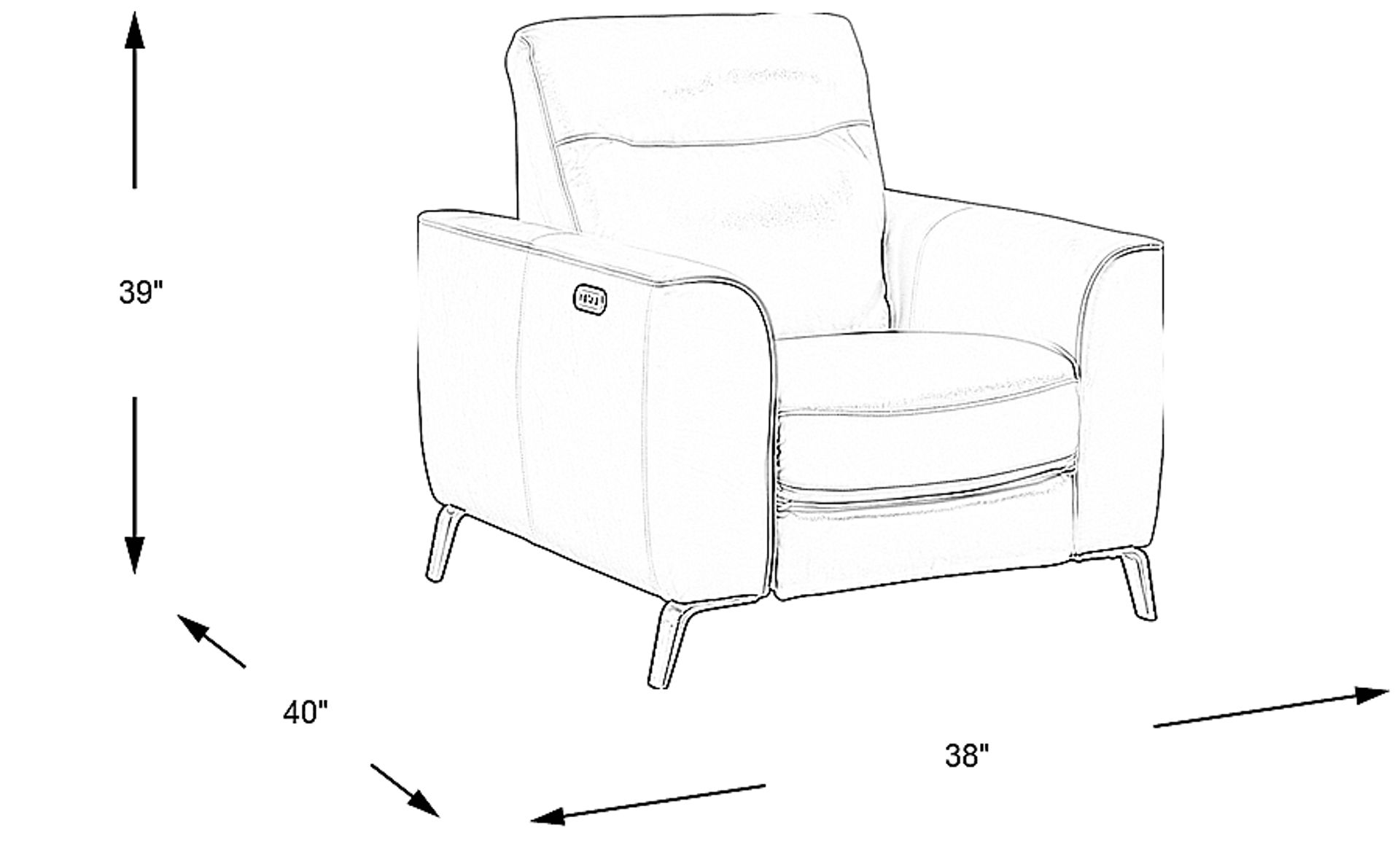 Dimension Image. Please refer to the Dimension Tab on this page for dimension details.