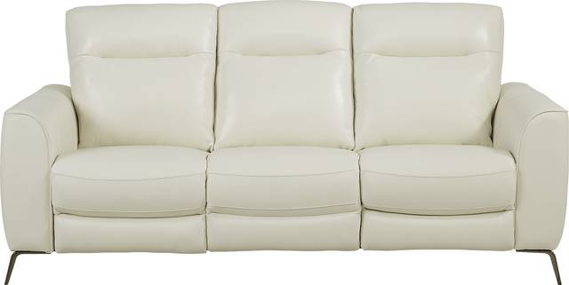 Calabra Ice Leather Dual Power Reclining Sofa - Thumbnail - Image 1