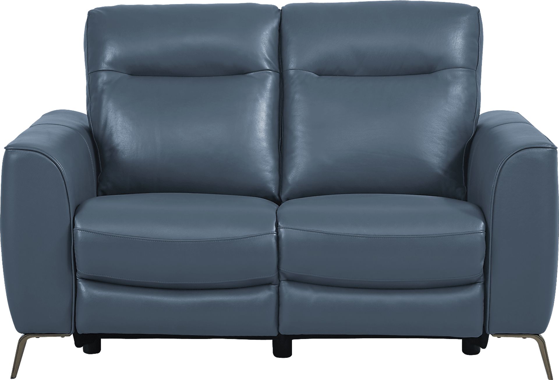 Calabra Ocean Leather 6 Pc Reclining Living Room - Image 4