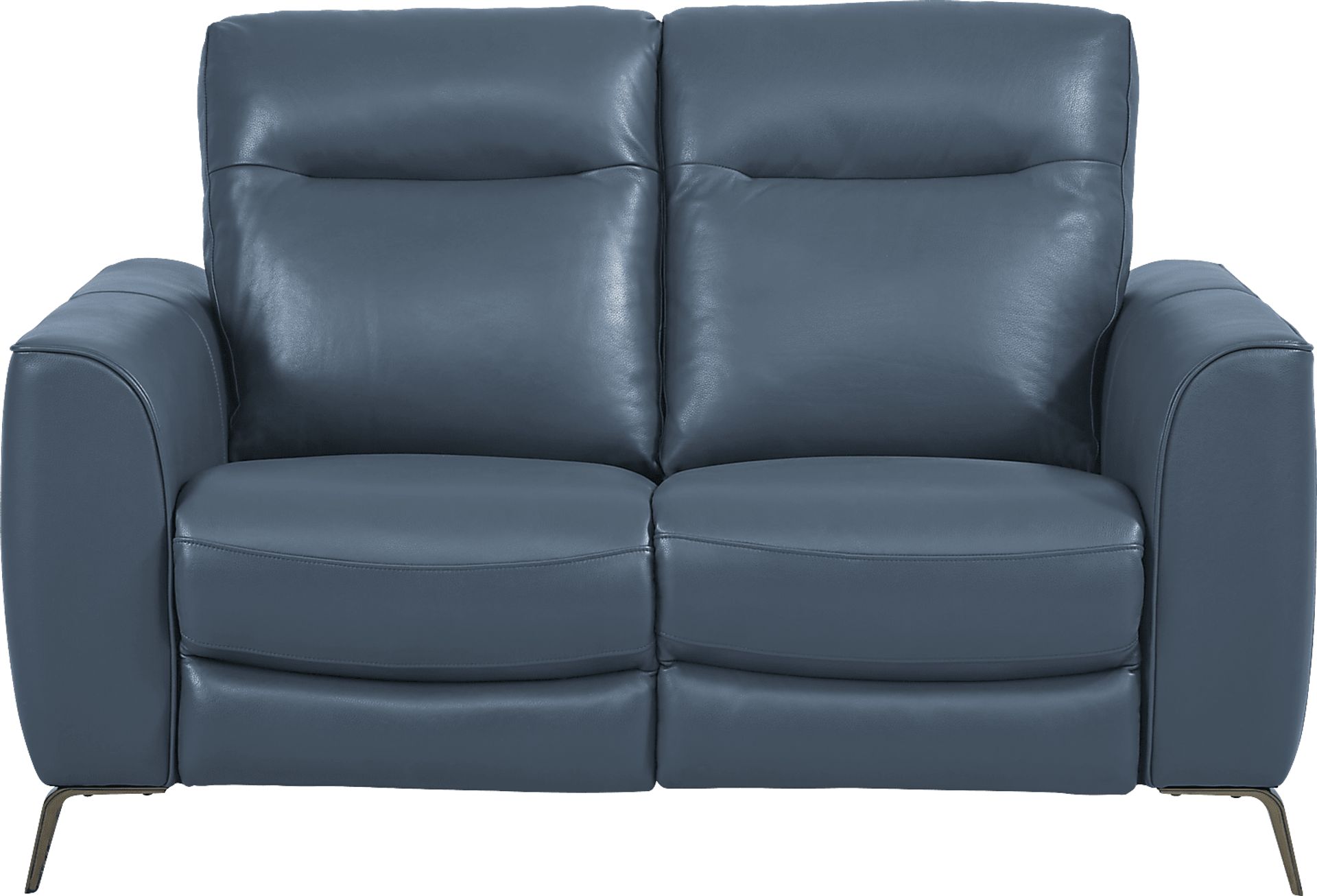 Calabra Ocean Leather 6 Pc Living Room with Reclining Sofa - Image 5