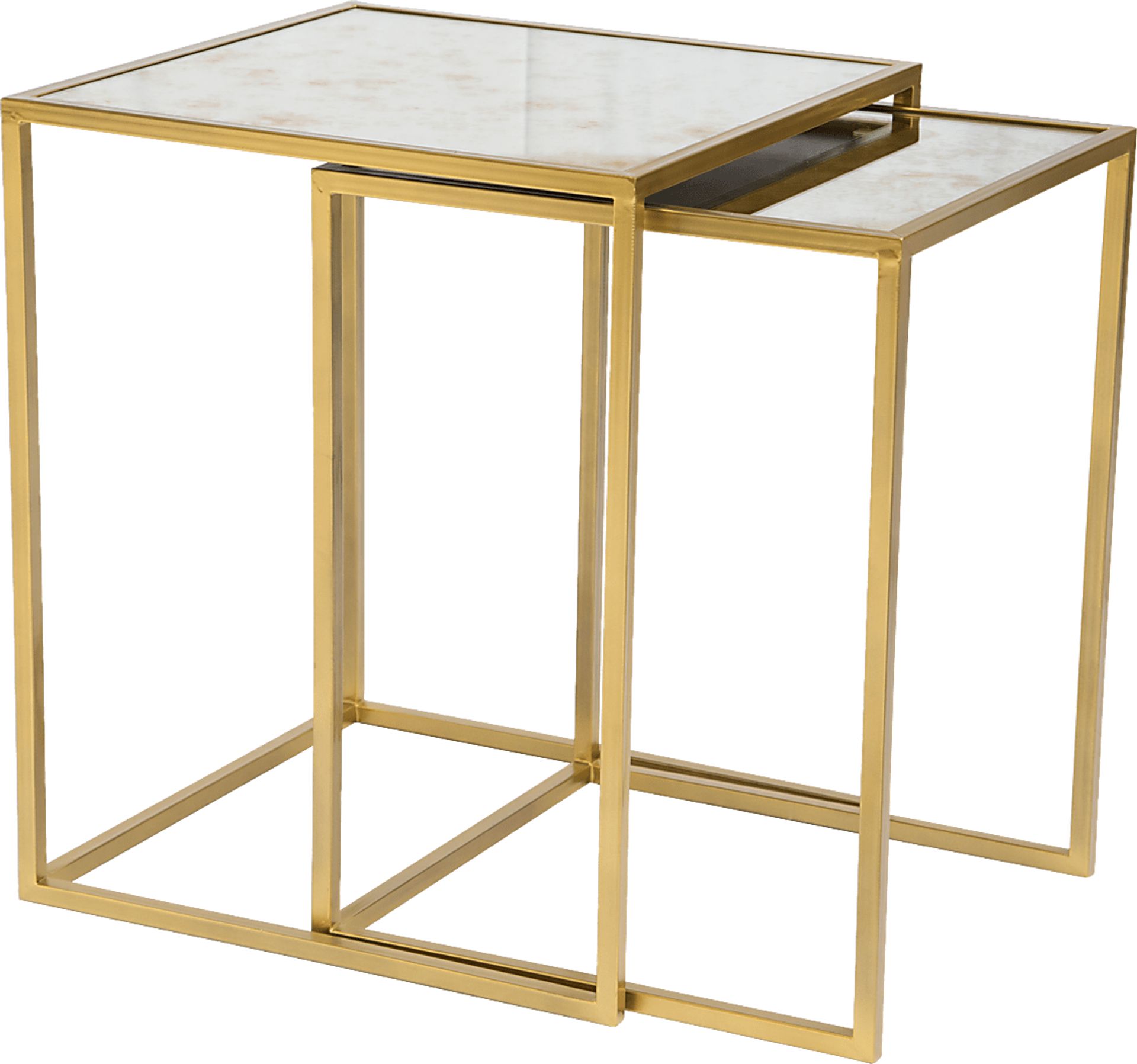 Calais Bronze Set of 2 Nesting Tables - Image 1