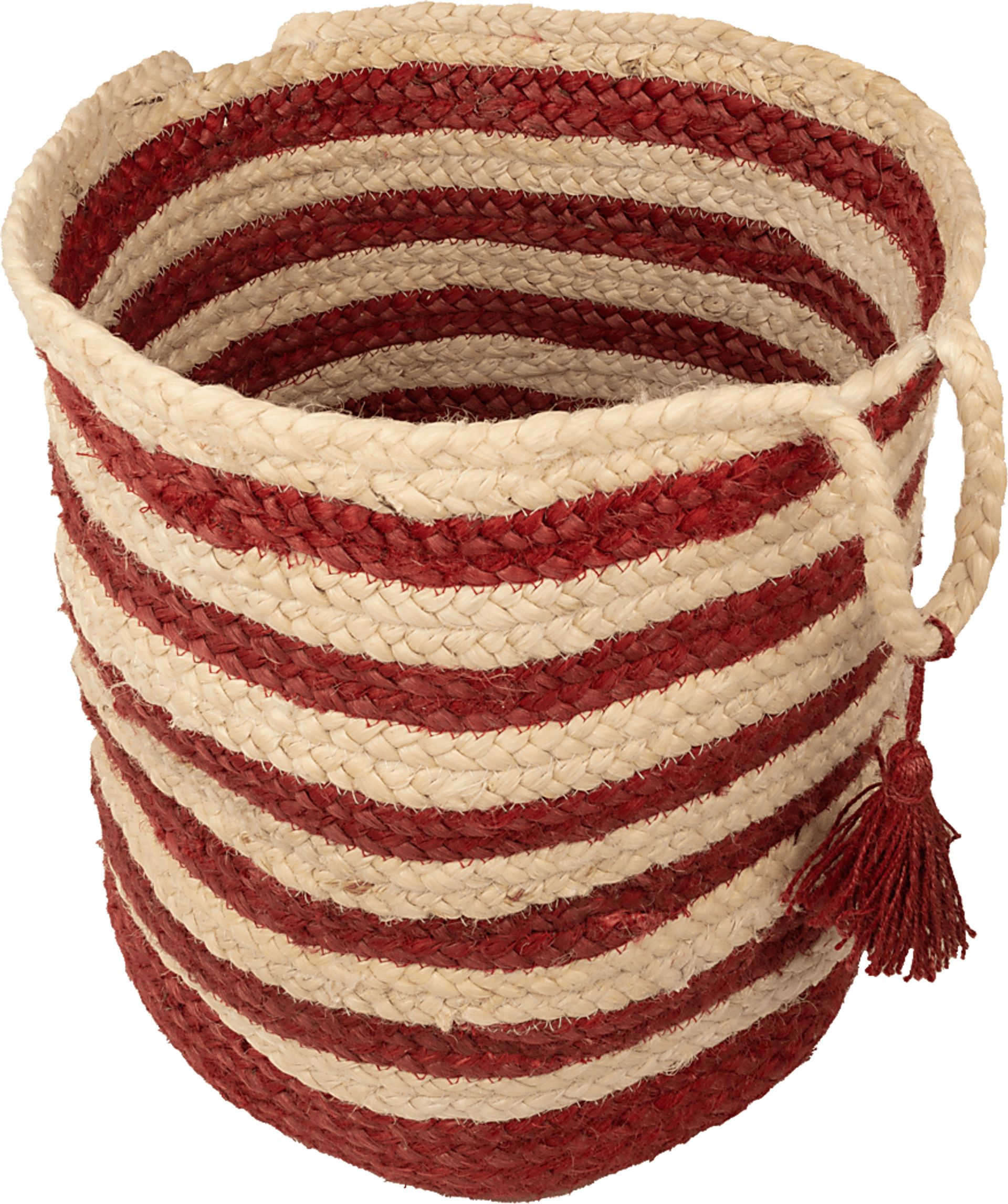 Calarel Tan/Red 17 in. Basket - Image 4
