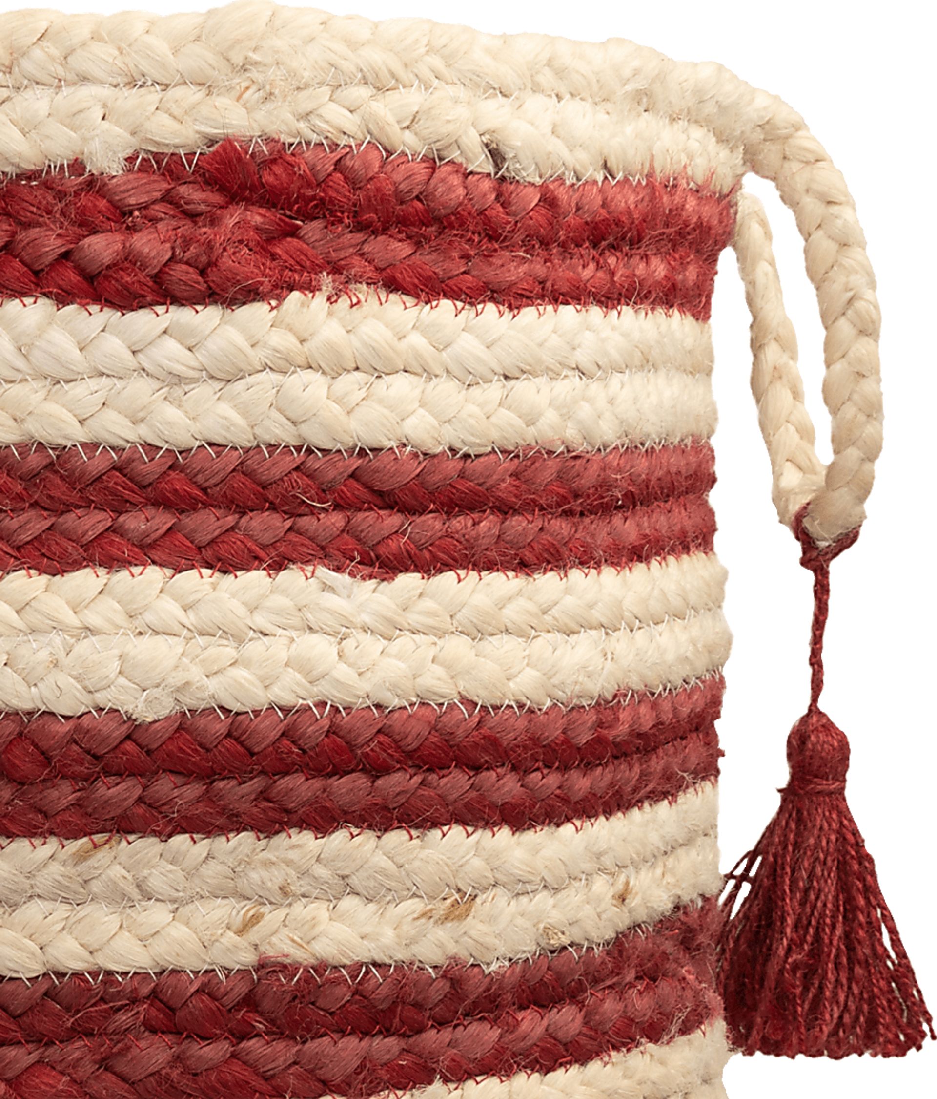 Calarel Tan/Red 17 in. Basket - Image 6